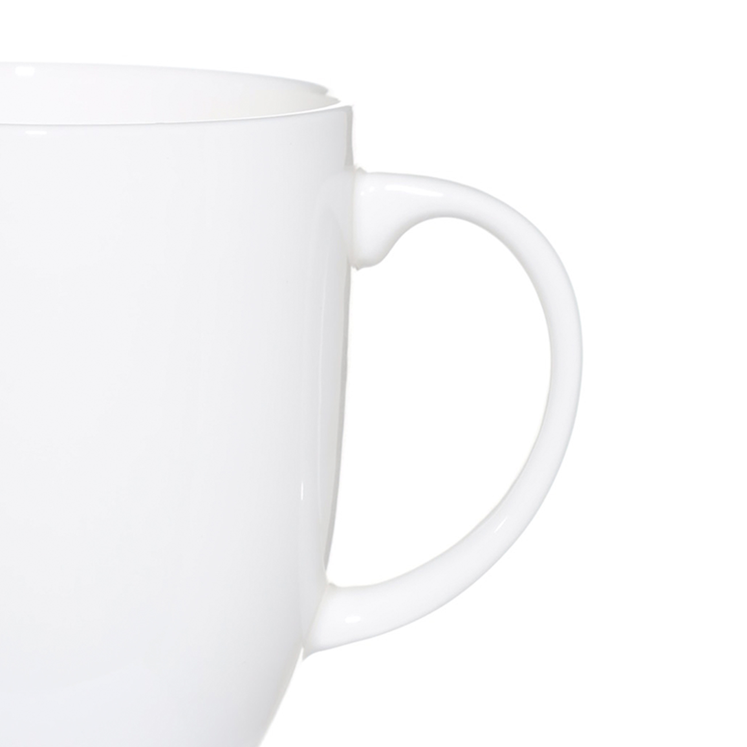 Mug, 370 ml, 2 pcs, porcelain F, white, Ideal white