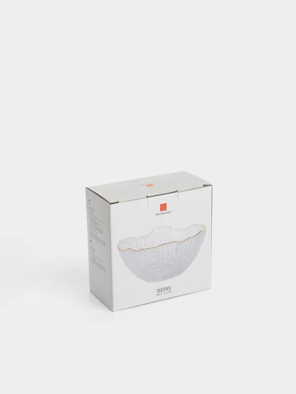 Bowl, 13x7 cm, 300 ml, glass, with golden edging, Berg, image-5