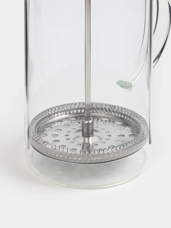 French press, 1 l, glass B / steel, Clear, image-2
