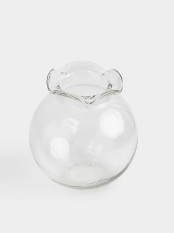 Flower vase, 24 cm, glass, Clear, image-1