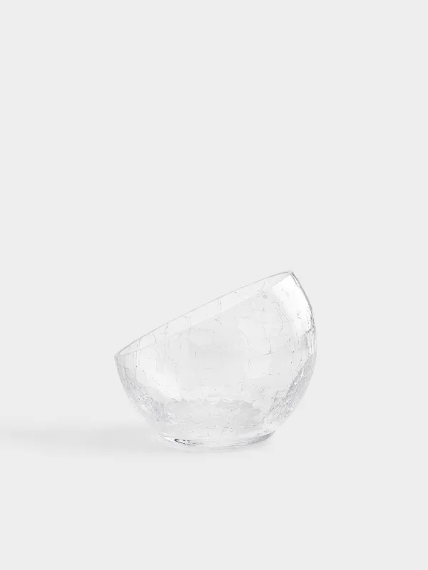 Candy bowl, 12x15 cm, glass, Craquelure, Ice, image-0