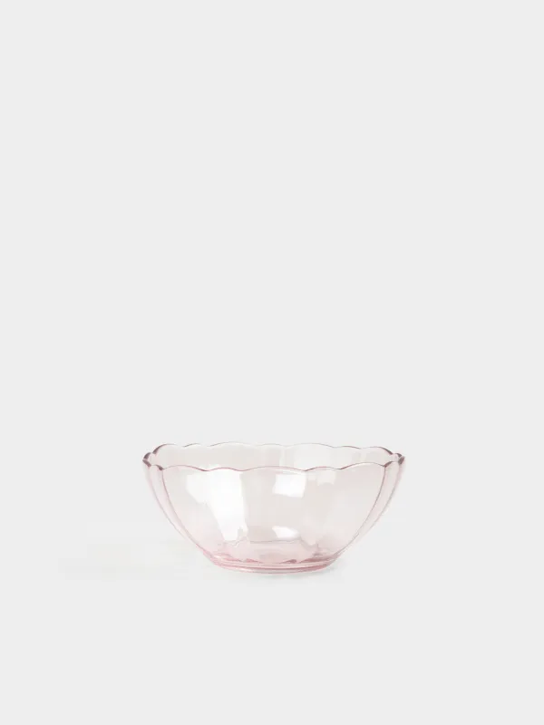 Bowl, 12x5, 300 ml, glass, purple, Nelton color, image-0