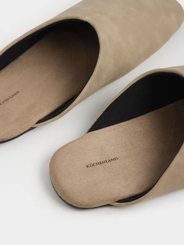 Women's slippers, homewear, size 36-37, polyurethane / PVC, grey, Viderlen, image-2