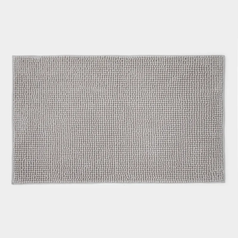 Mat, 50x80 cm, polyester, grey, Hillock