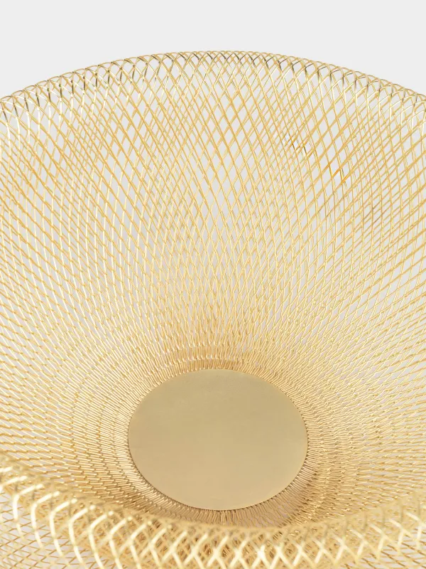Fruit basket, 30 cm, metal, gold, Mesh, Twist cell, image-3