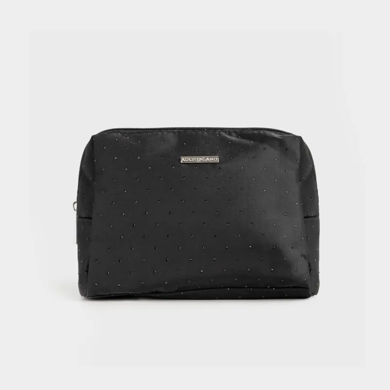 Makeup bag, 21x17 cm, nylon, black, Force night