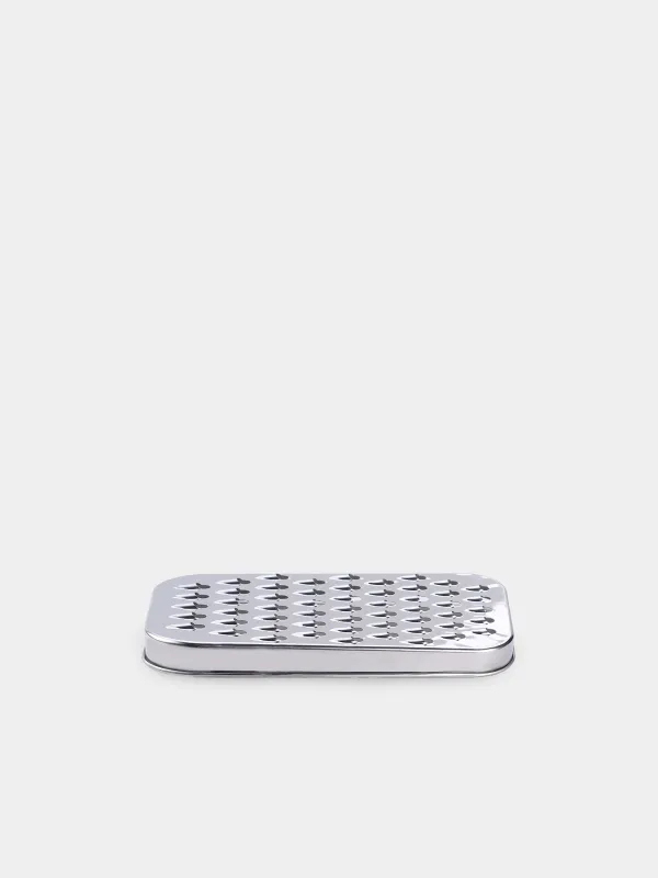Grater, 18x10 cm, with container and replaceable attachments, steel / plastic, dairy, Chalet, image-7