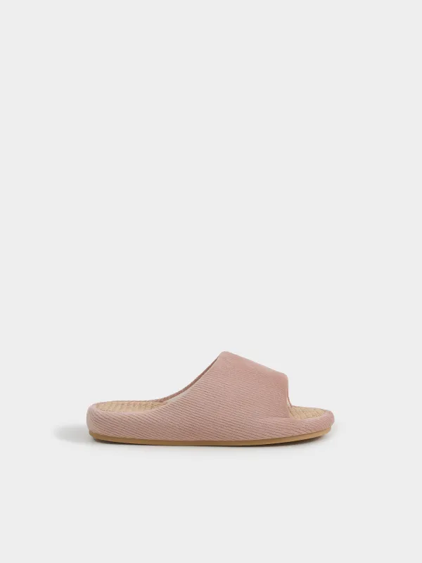 Slippers for women, home, p. 37-38, polyester/spandex, peach, Isla, image-0