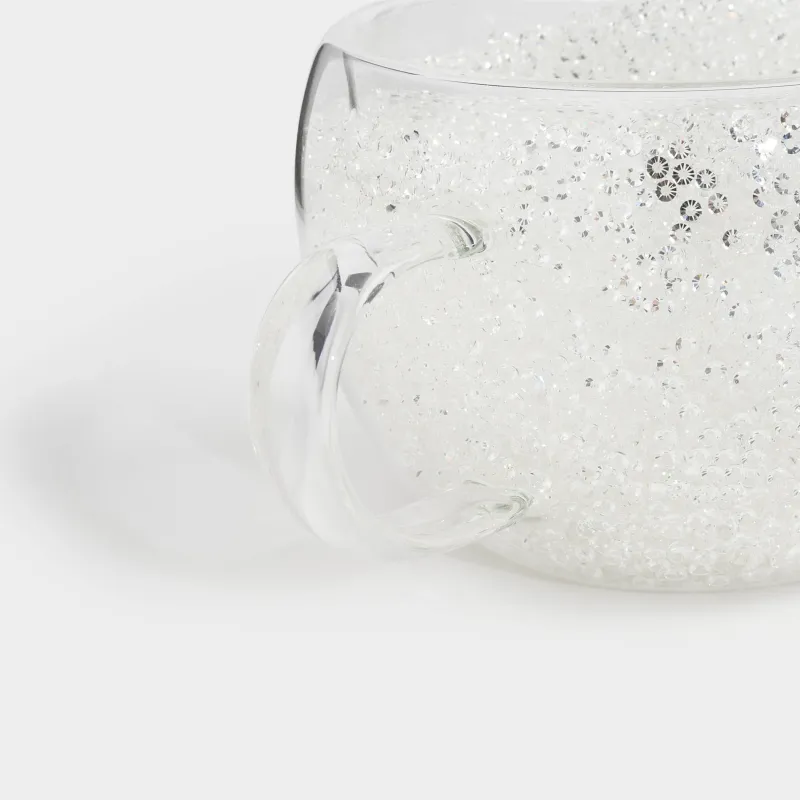 Mug, 270 ml, B glass, with silver crystals inside, Air decor, image-4