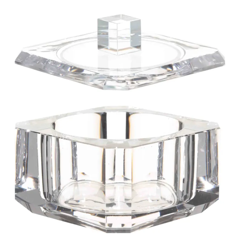 Bathroom box, 10x10 cm, glass, square, Facets, Shower Crystal Glance, image-3