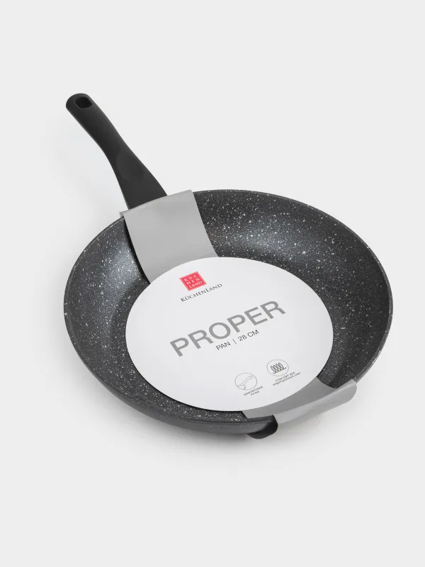 Frying pan, 28 cm, coated, aluminum, Proper, image-6