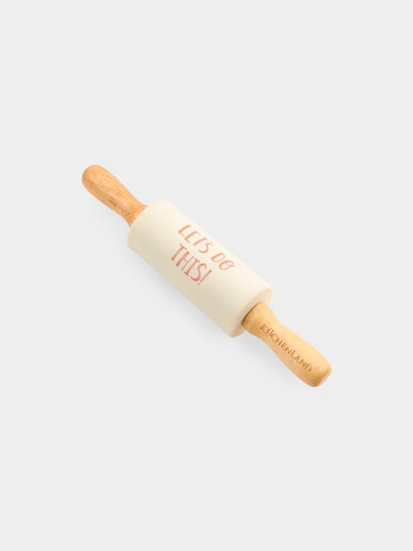 Baking set, 5 items, Rolling pin/whisk /molds, silicone / steel / wood, Shapes, Bakery, image-3