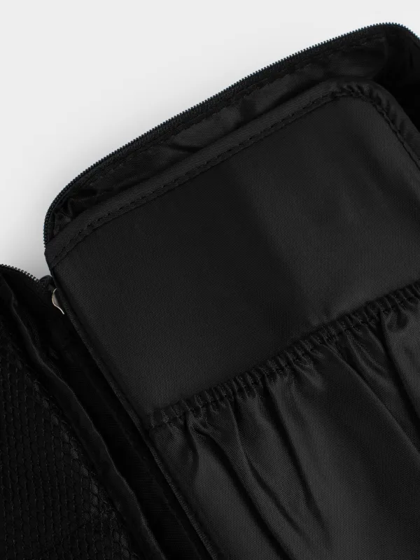 Travel cosmetic bag, 21x16 cm, polyester, black, Easy Travel, image-3