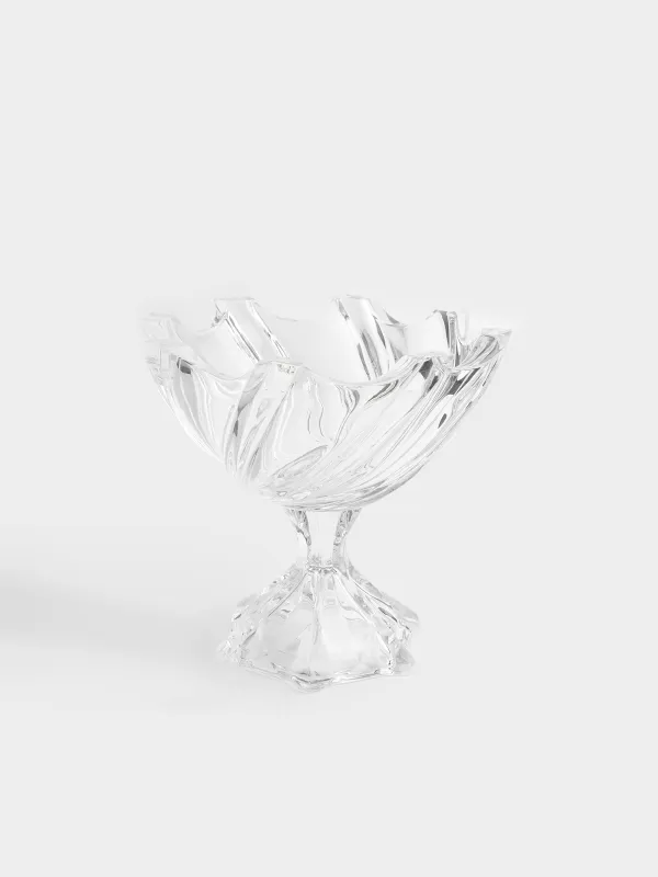 Fruit vase, 25x23 cm, on a leg, glass R, Torsido, image-0