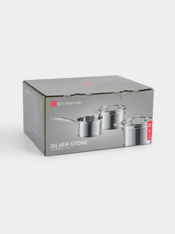 Dinnerware Set, 3 Pieces, small, Silver Stone, image-8