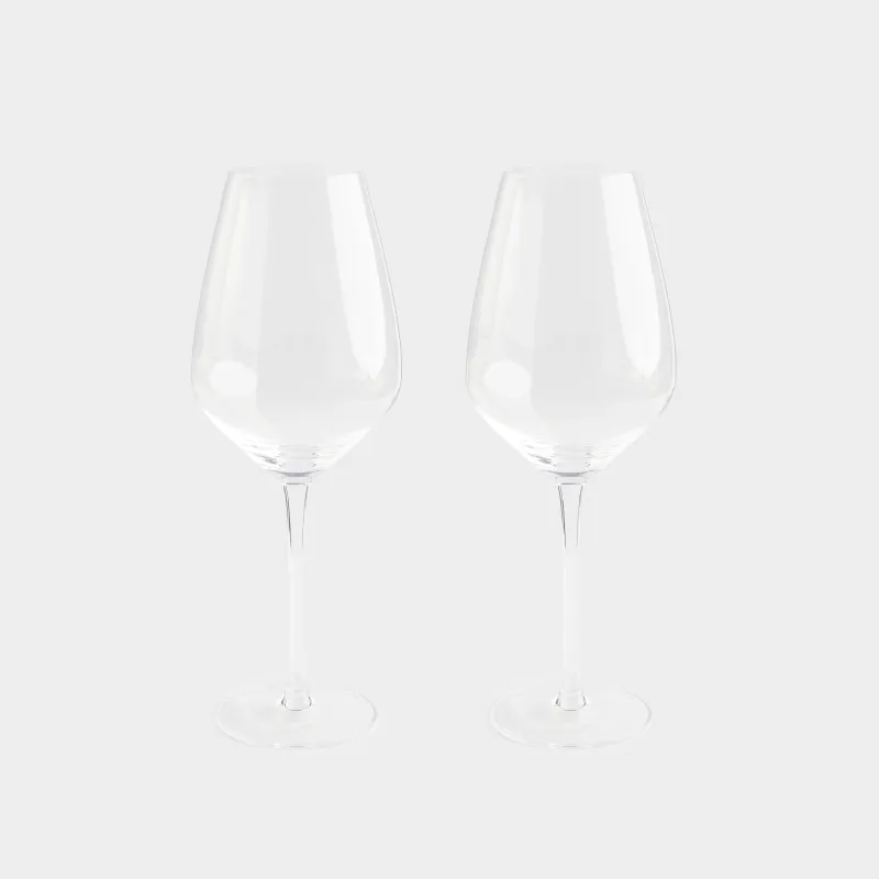 Drinking glass, 720 ml, 2 pcs, glass, Angel tear