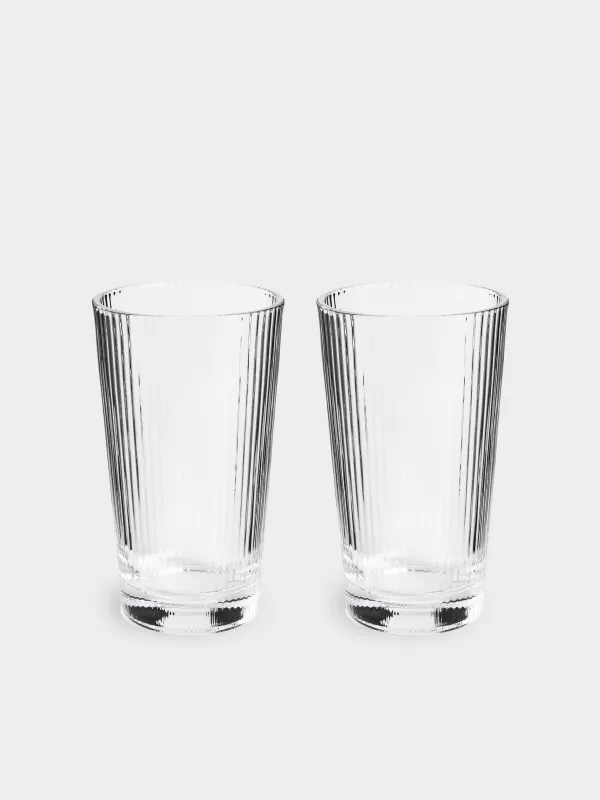 Glass, 14 cm, 400 ml, 2 pcs, glass R, Ribby, image-0