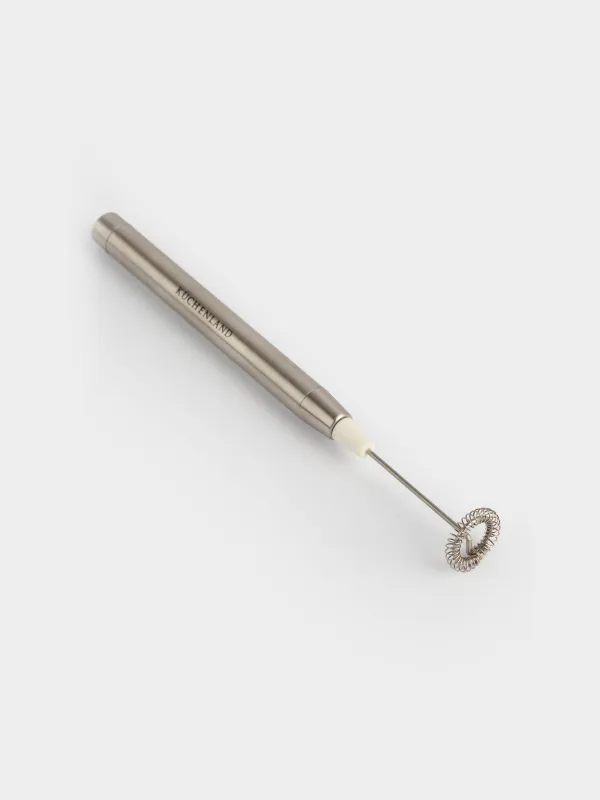 Milk frother, 21 cm, submersible, steel, Beige, Cappuccino, image-1