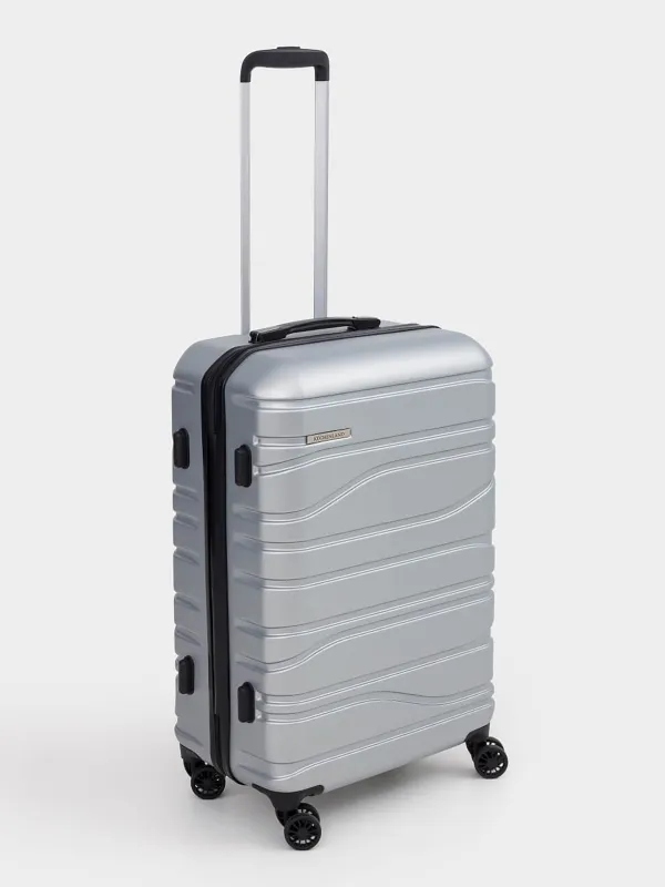 Suitcase M, 45x25x67 cm, 3,4 kg, with lock, plastic, graphite, Travel comfort, image-0