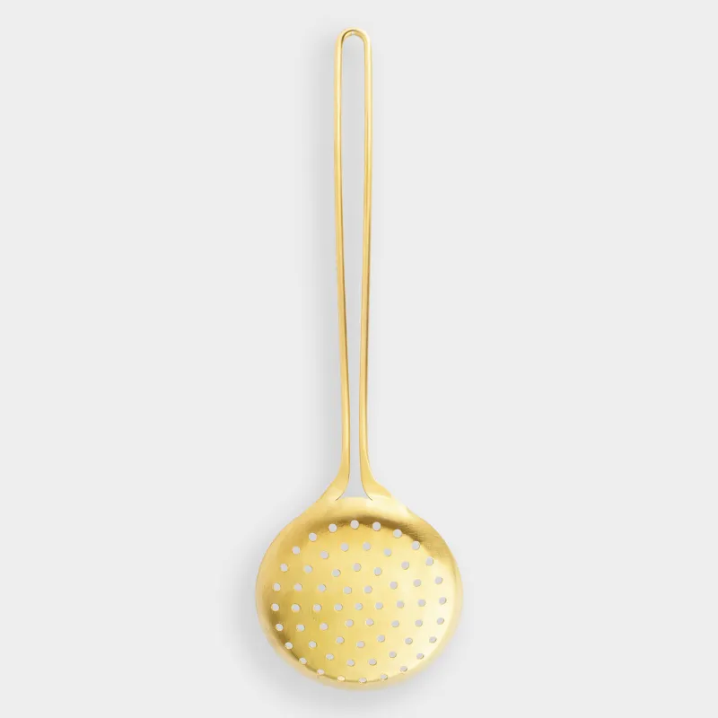 Skimmer, 37 cm, steel, gold, Device gold