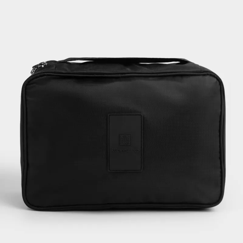 Travel cosmetic bag, 27x18 cm, polyester, black, Easy Travel