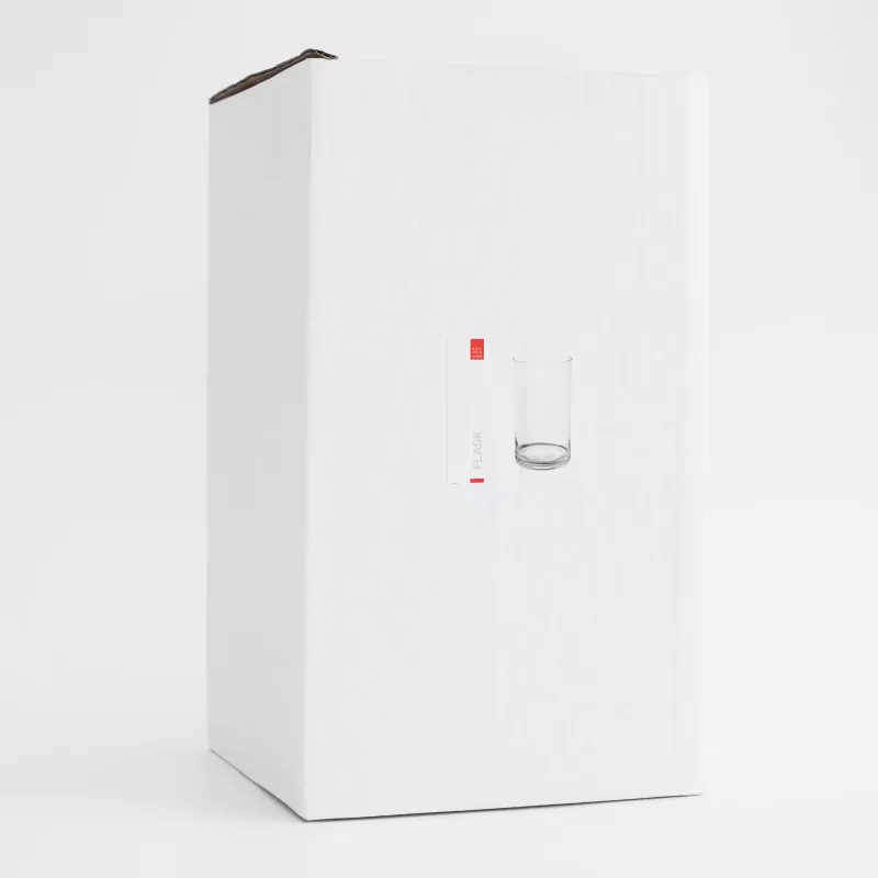 Flower vase, 30 cm, glass, Flask, image-4