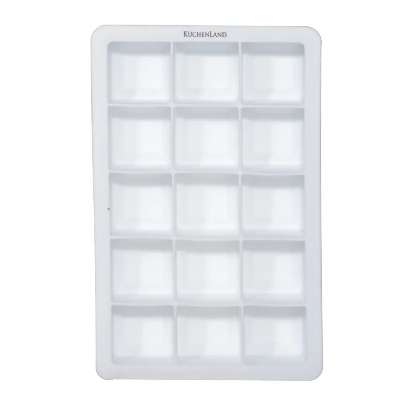 Ice mold, 18x12 cm, 15 otd, silicone, white, Soft kitchen, image-0