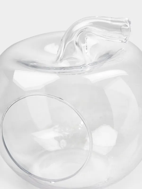 Candy bowl, 21x19 cm, glass, Apple, Clear, image-2