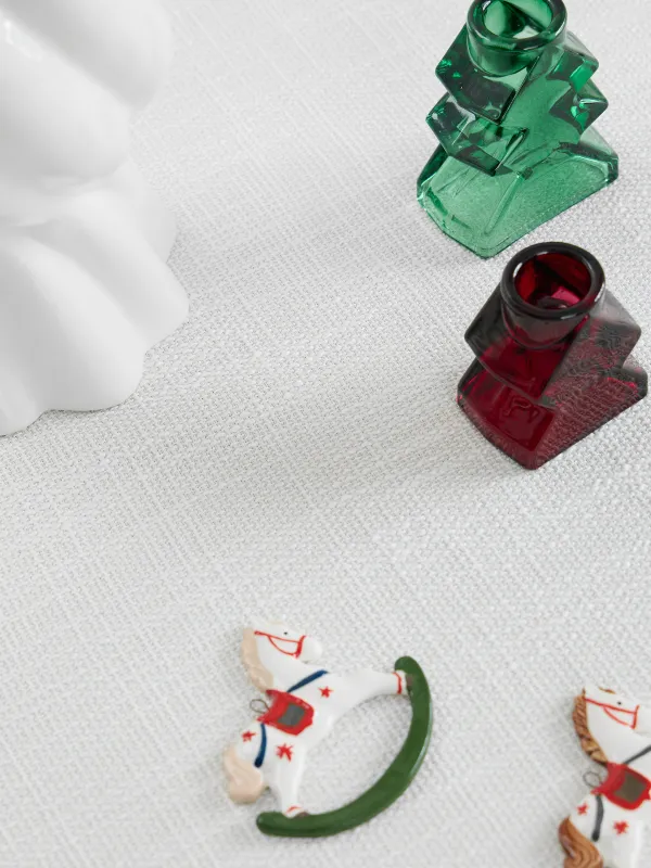 Tablecloth, 170x250 cm, with stitching, polyester, milky, Burlap, Gunny traditions, image-2