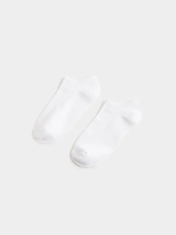 Men's socks, Size 39-42, cotton / polyester, white, Basic, image-0