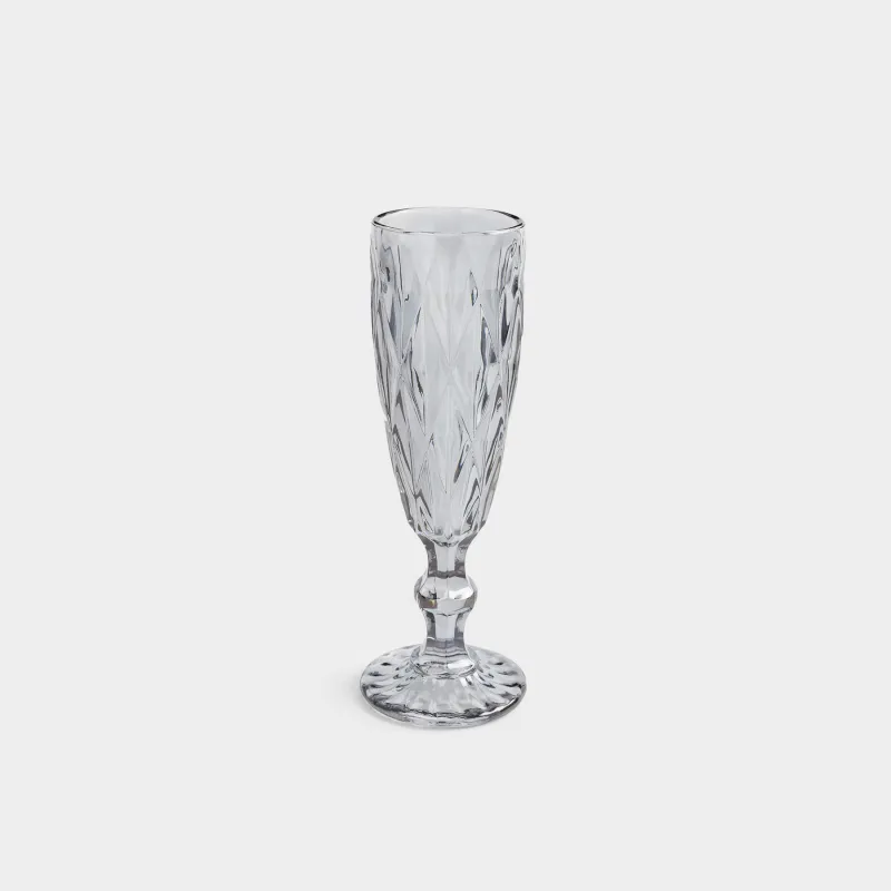 Drinking goblet glass, 170 ml, glass R, grey, Rhomb color