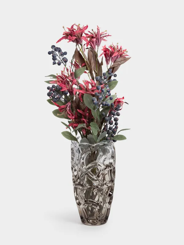 Flower vase, 29 cm, glass R, color, Patterns, Gala, image-4
