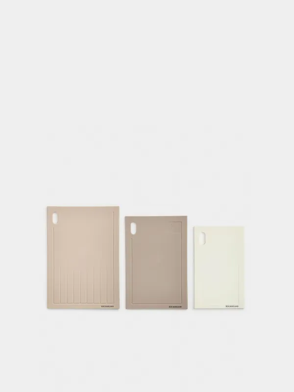 Cutting boards set, 3 pcs, plastic, rectangular, Soft kitchen, image-0