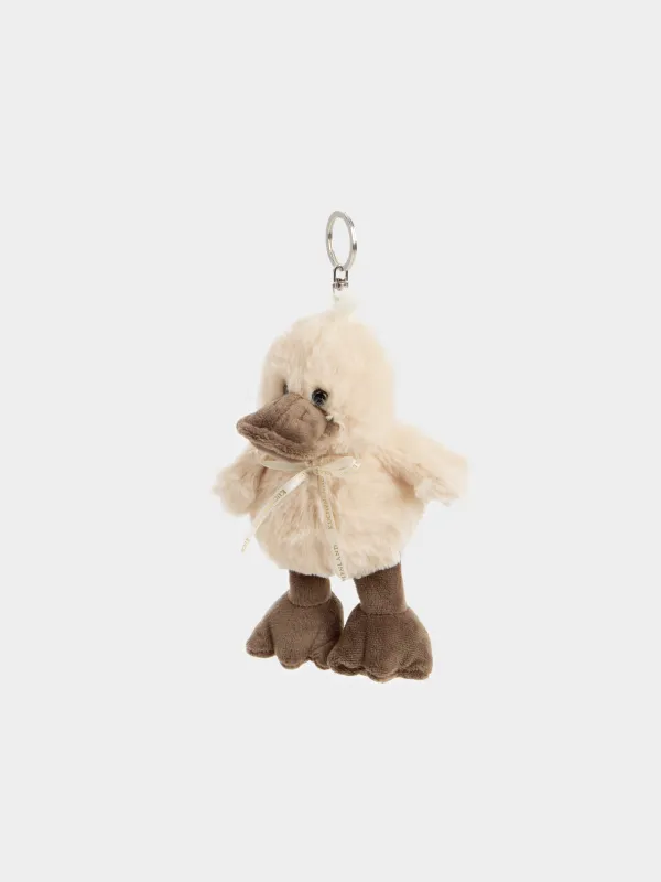 Keychain, 20 cm, soft, plush / metal, Duck, Duck toy, image-1