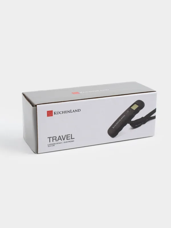 Luggage scale, 12 cm, electronic, plastic, black, Travel, image-3