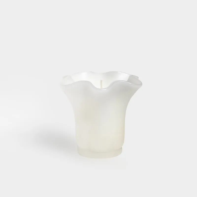 Candle, 8x9 cm, white, Shape candle