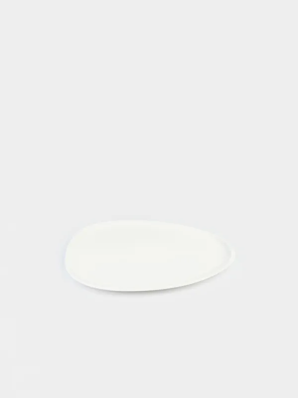 Dinner plate, 27x25 cm, porcelain P, white, Synergy, image-1