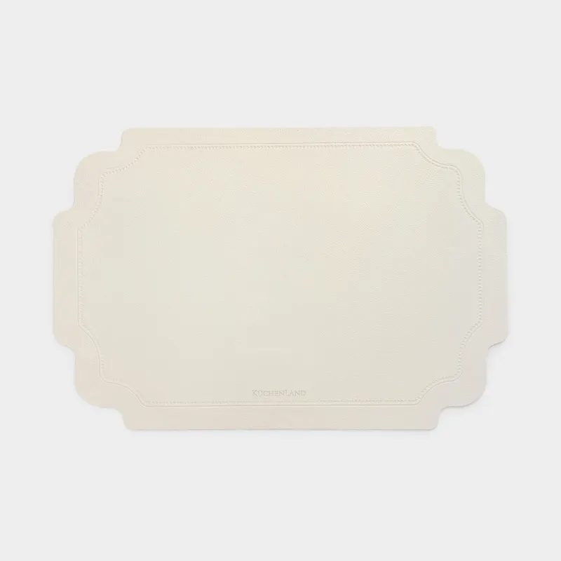 Placemat, 30x45 cm, PVC, curly, beige, Vintage, Rock vintage