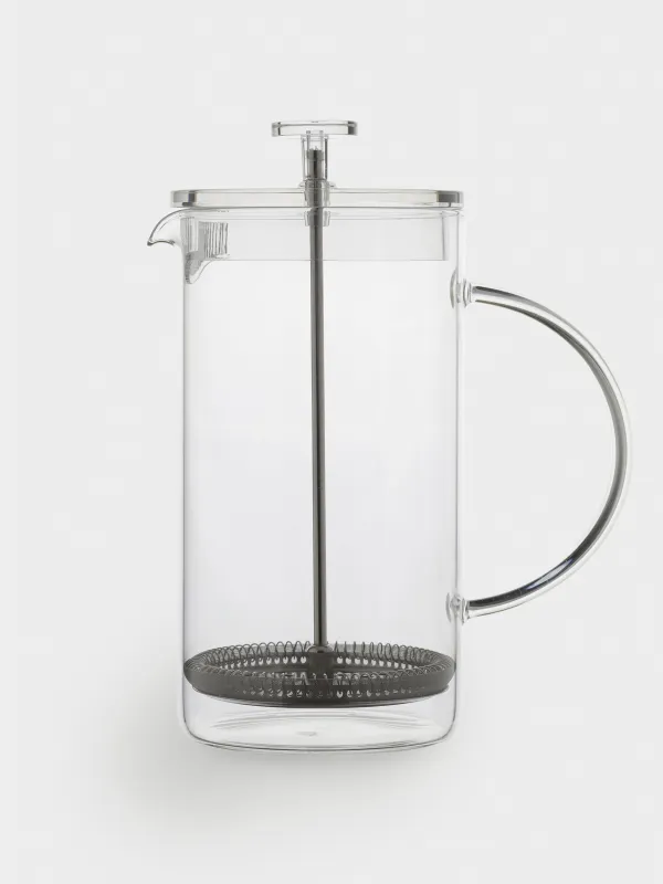 French press, 1 l, glass B / steel, Clear, image-5
