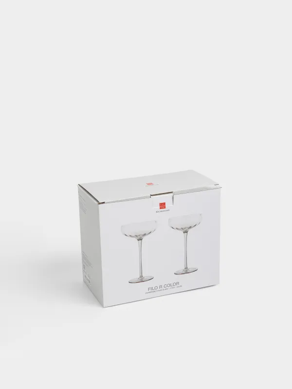 Drinking glass, 220 ml, 2 pcs, glass, beige, Filo R color, image-4
