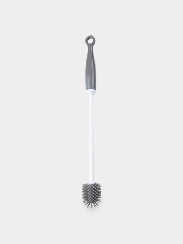Bottle brush, 30 cm, rubber / plastic, gray-white, Mini, Clean, image-0