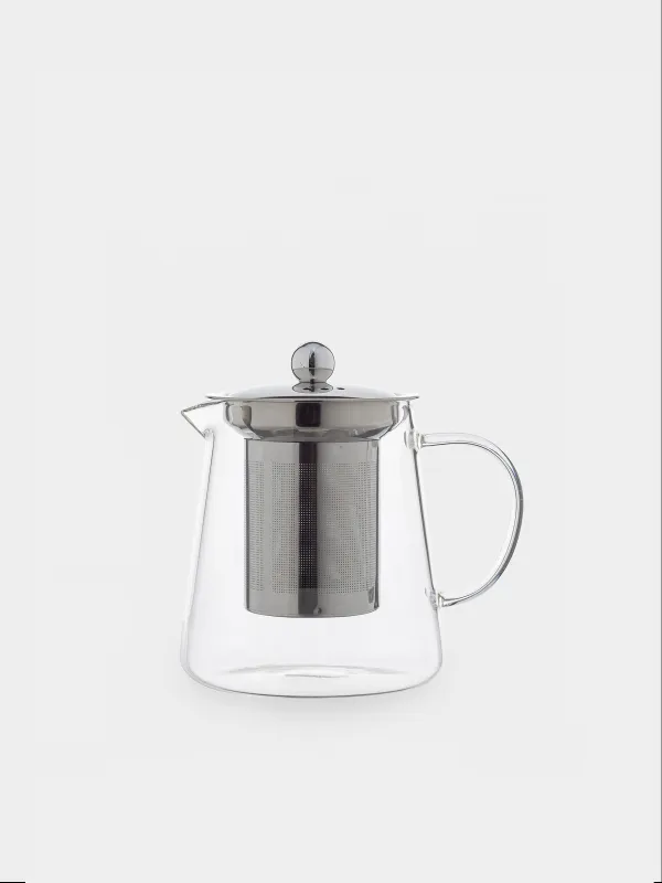 Teapot, 550 ml, glass B/steel, Pyramid, image-0