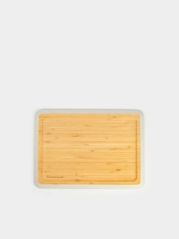 Dish, 33x24 cm, bamboo, rectangular, milk edging, Bamboo soft, image-0