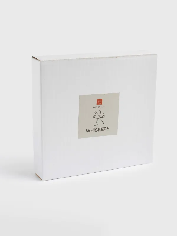 Pet bowl, 14x13 cm, 100 ml, flat, ceramic, grey, Cat, Whiskers, image-6