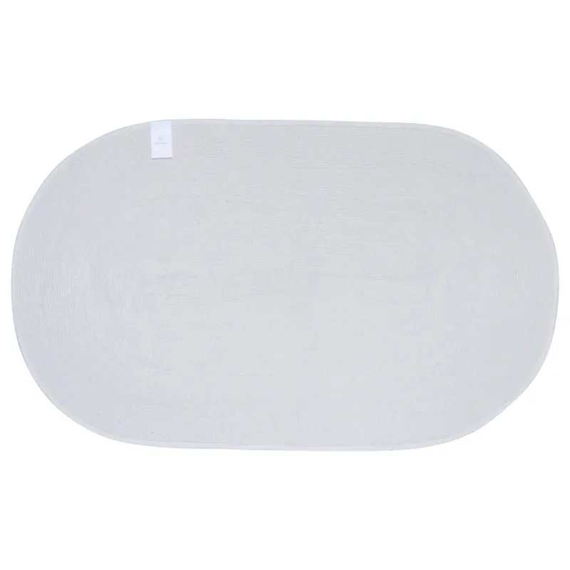 Mat, 60x100 cm, oval, cotton, cream, Solo, image-1