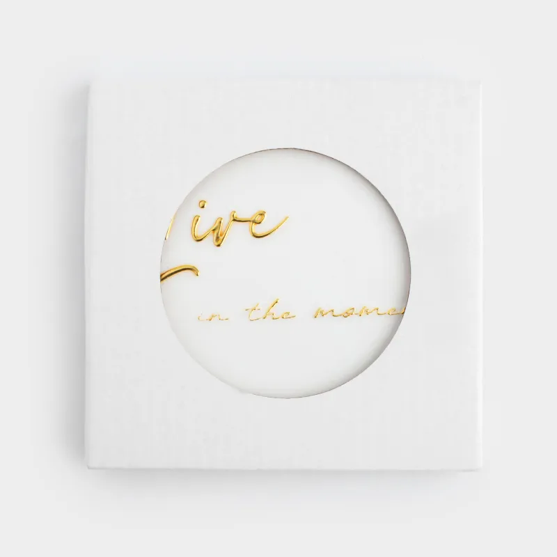 Coaster, 11x11 cm, ceramic / cork, White, Heart, Scroll, image-3