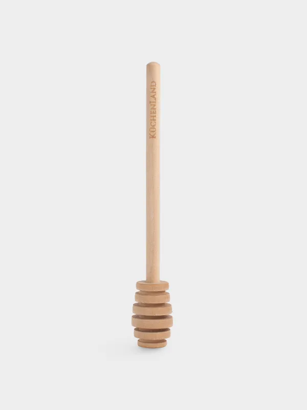 Spoon-spindle for honey, 15 cm, wood, Honey, image-0