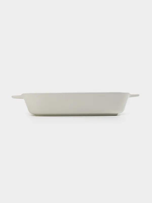 Baking dish, 27x20 cm, ceramic, rectangular, milk, Cakes ivory, image-4