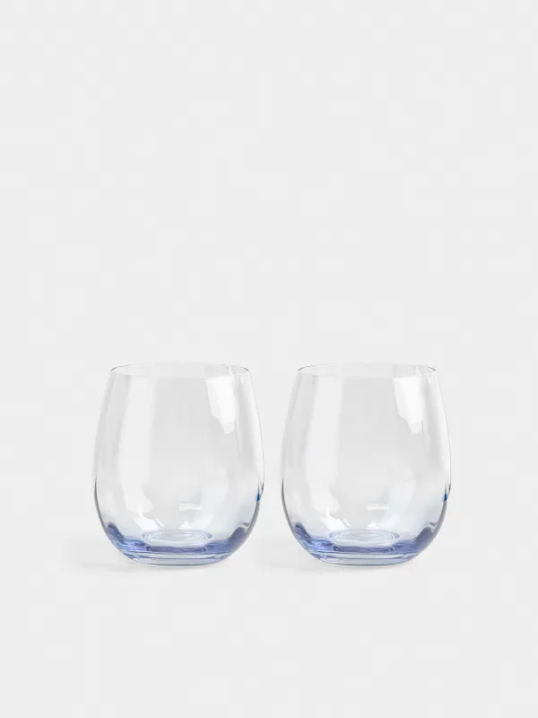 Glass, 10 cm, 450 ml, 2 pcs, glass, blue, Filo R color, image-0