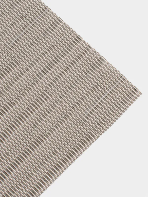 Placemat, 30x45 cm, PVC / polyester, rectangular, brown, Strokes, Solid, image-1